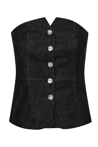 HelimaCC Corsage Top 96-Black - 45066 Thumbnail