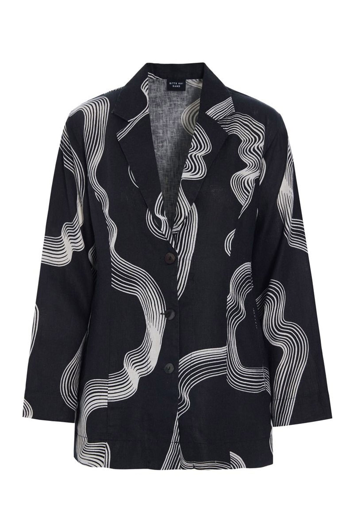 Hikazu jakke med revers WAVES - 261-2328-5567