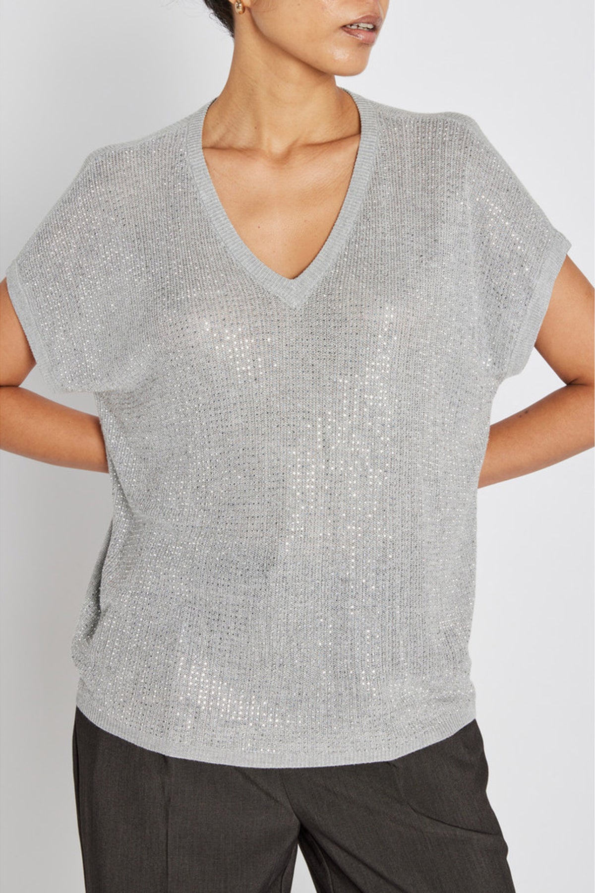 HoweaBBMarlee Glitter knit Silver - BBW4848