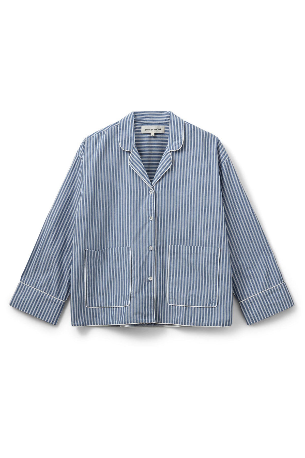 IMANASW SHIRT 5092 Blue striped - SNOS586