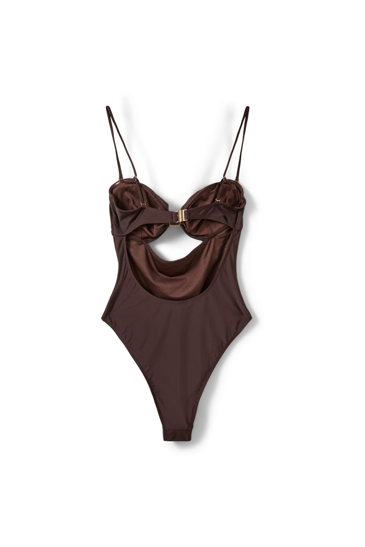GALIASW SWIMSUIT WITH GOLDEN B 7162 Intense Brown - S262390