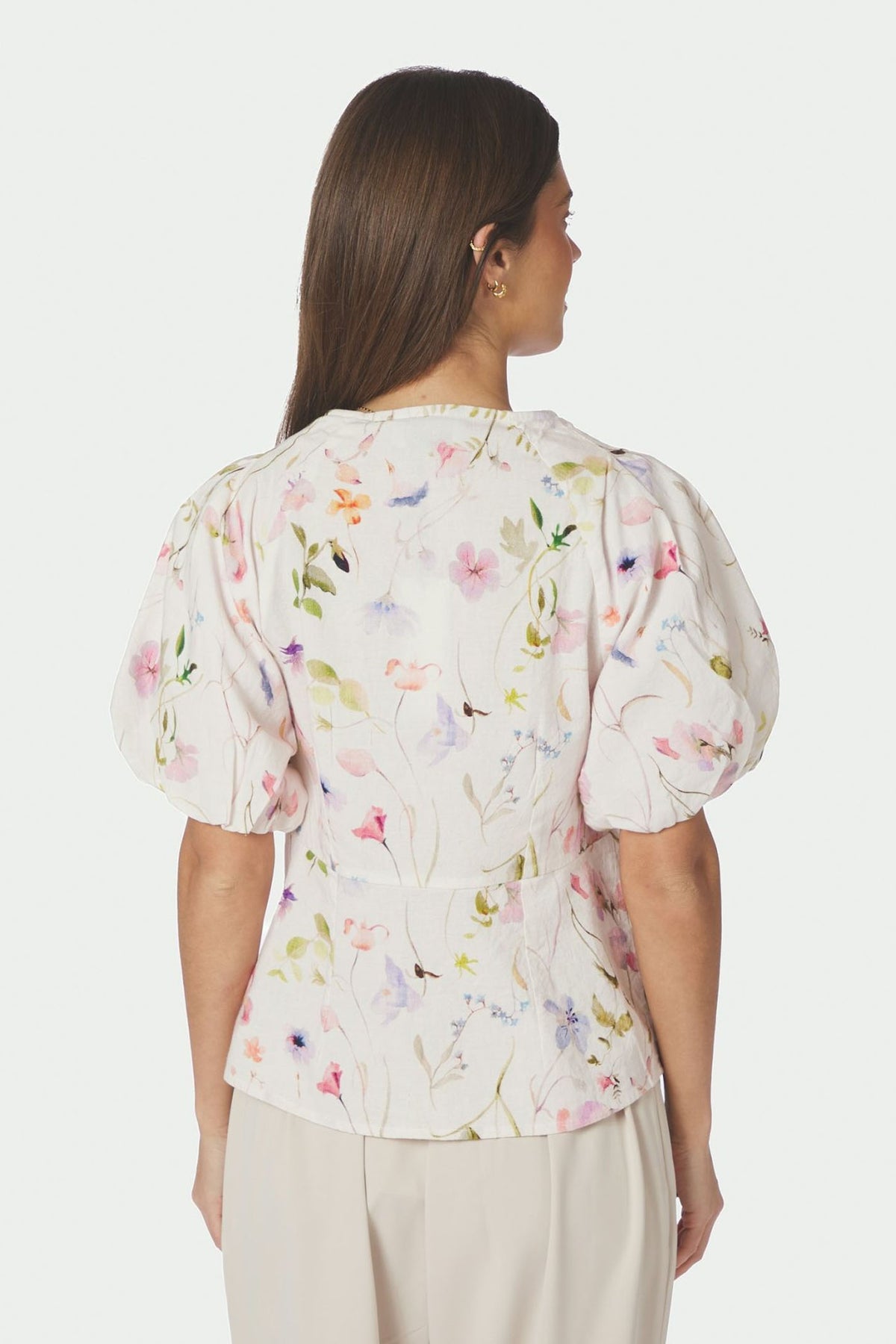 Irina Flower Blouse OFF WHITE - 169056