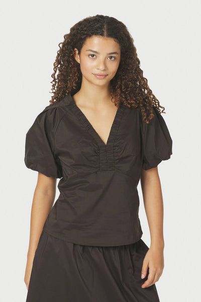 Irina Poplin Chocolate Brown - 162219 Thumbnail