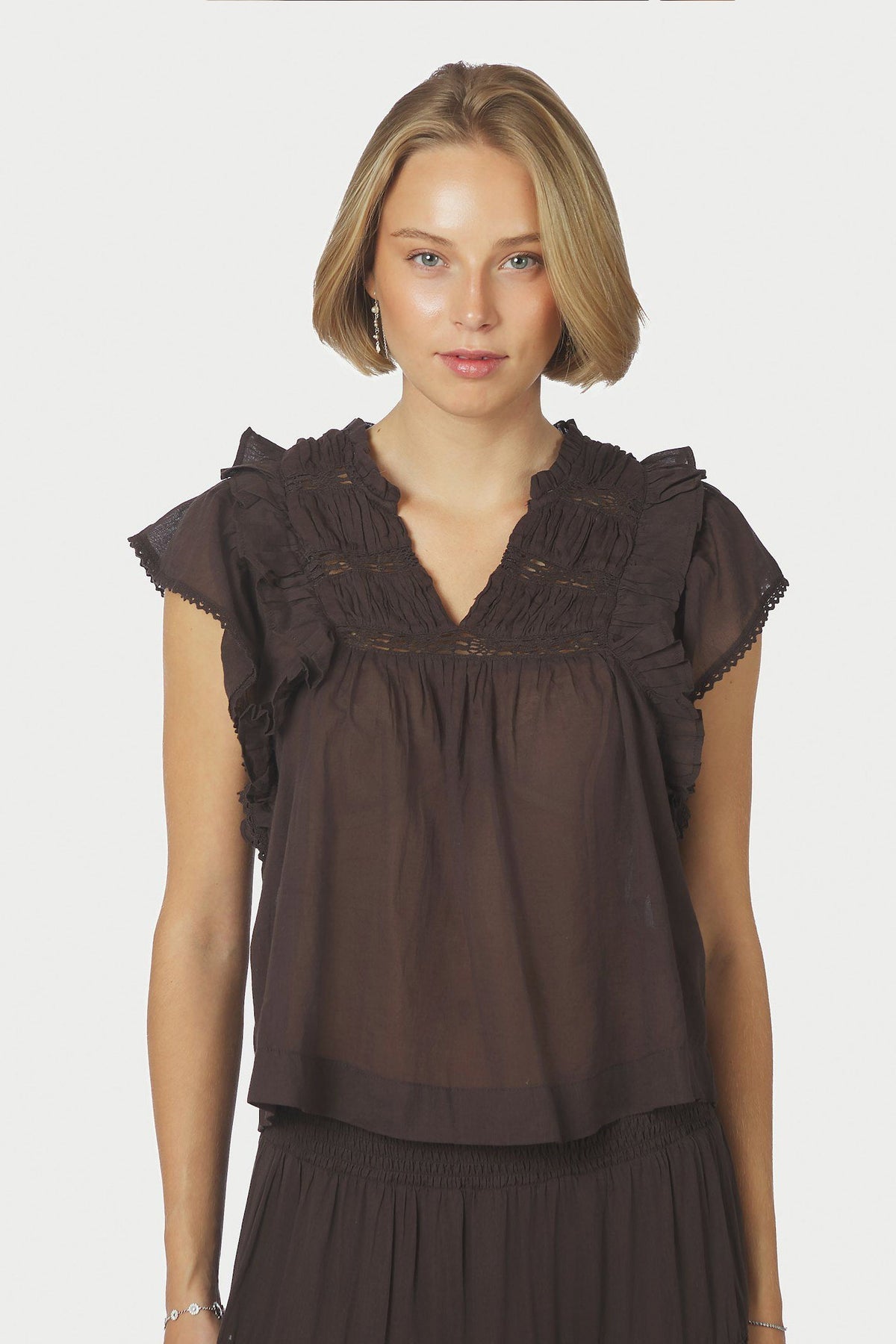 Jayla S Voile Dark brown - 159881
