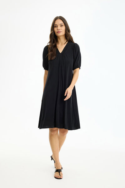 Jo dress 1/2 sleeves SORT - 17248 Thumbnail