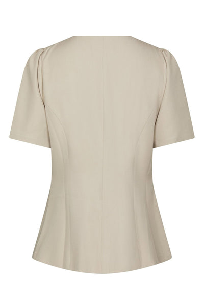 Jules Structure Blouse Creme - 165065 Thumbnail