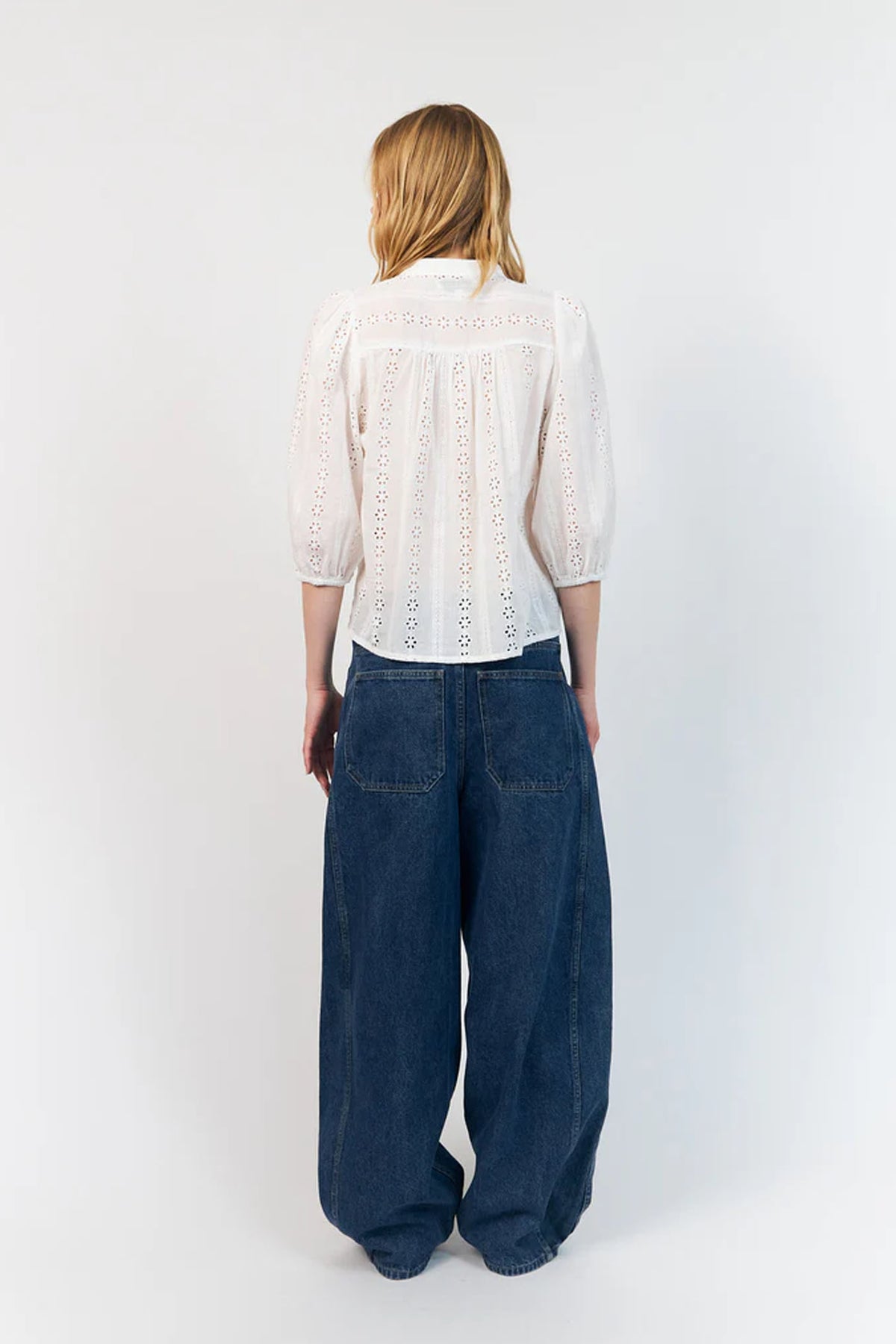 Junell Shirt 3/4 White - 26223-1004