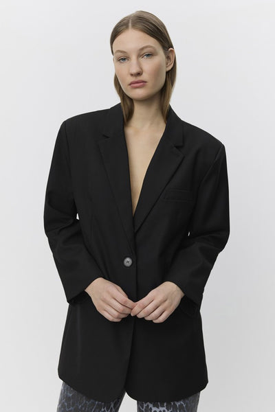 KAISW OVERSIZE BLAZER 1000 Black - SNOS698 Thumbnail