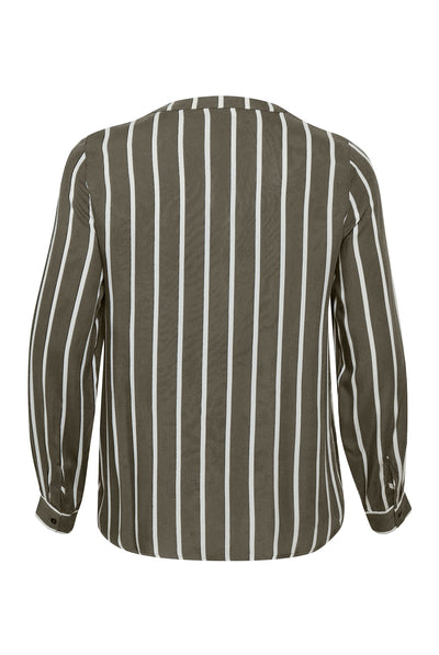 KCsida Blouse Grape Leaf/Chalk stripe - 1002 - 10580350 Thumbnail