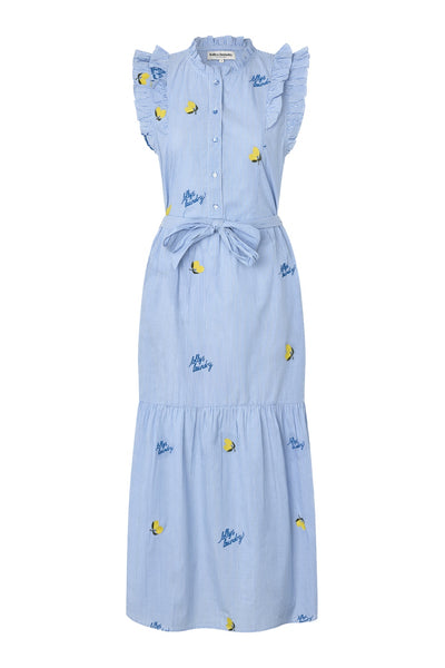 HarrietLL Maxi Dress SL 22 Light Blue - EX00008-3001 Thumbnail