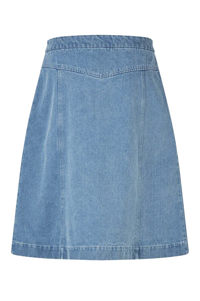 Kayll Short Skirt Washed Denim - 26112-2044 Thumbnail