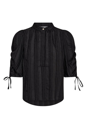 KesiCC SS Puff Blouse 96-Black - 35956