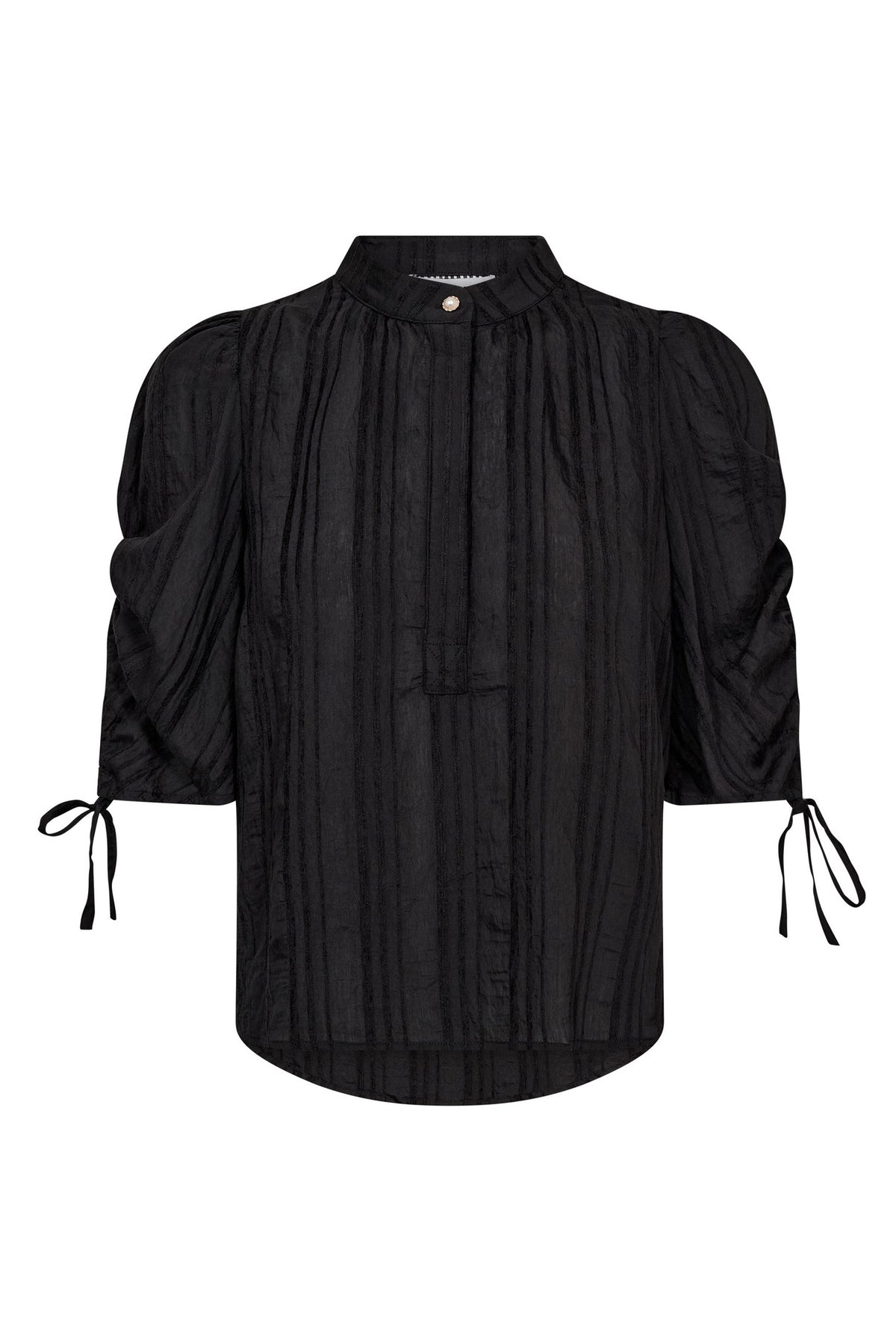 KesiCC SS Puff Blouse 96-Black - 35956