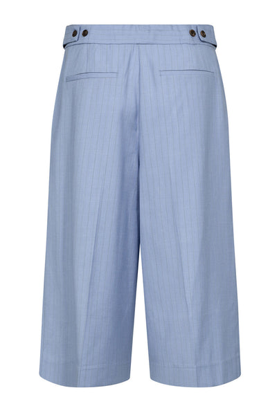 KianaCC Pin Pleat Bermuda 23-Pale Blue - 41079 Thumbnail
