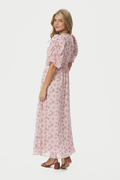 Kikka Chiffon Flower Dress Rose - 167915 Thumbnail