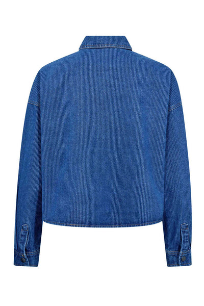 KimmyCC Denim Shirt 555-Dark denim - 45031 Thumbnail