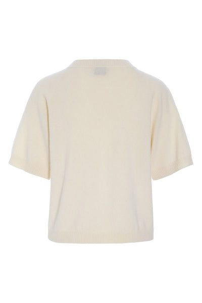 Kumo cashmere kortærmet bluse Vanilla - 261-1080-5663 Thumbnail