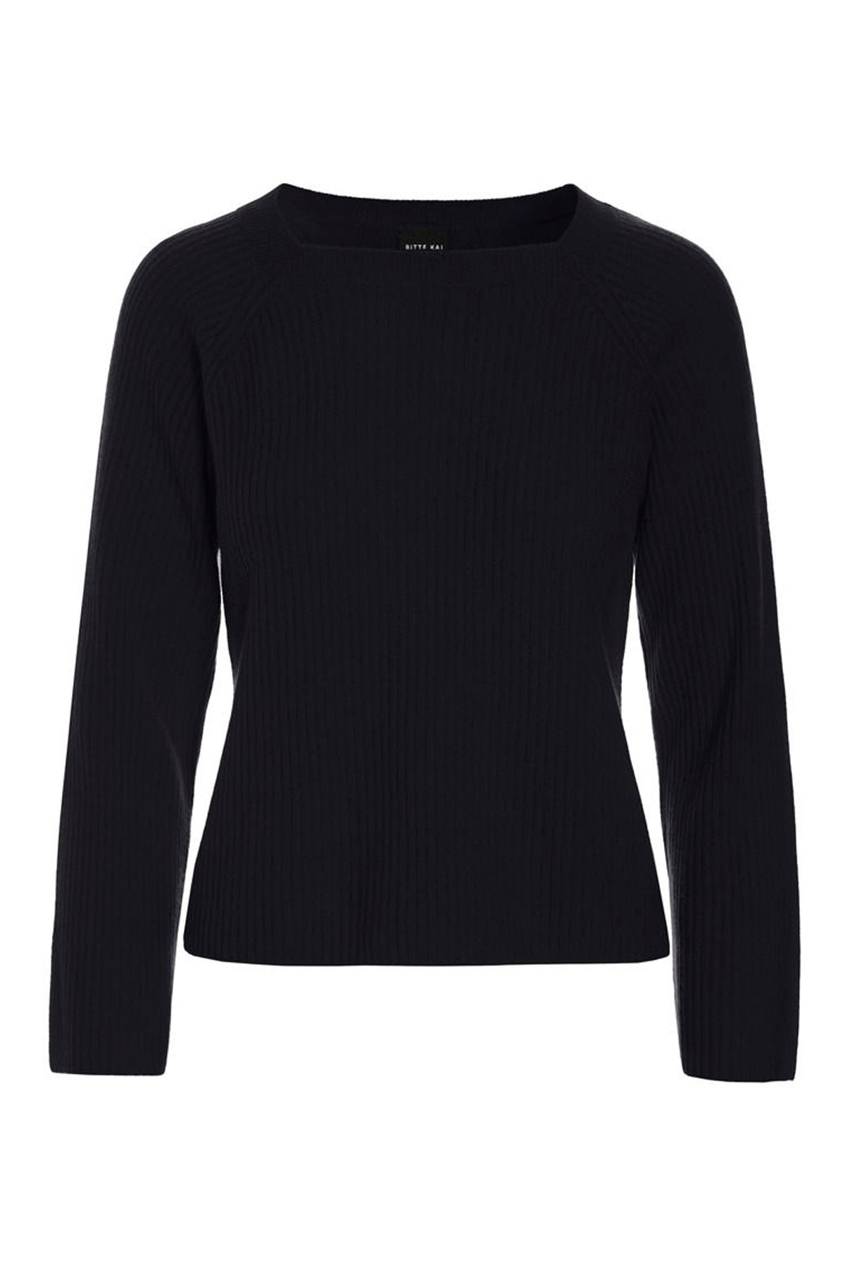 Kumo cashmere raglan bluse Black - 266-1080-5885
