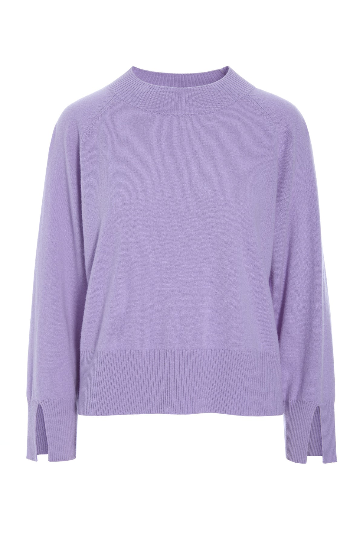 Kumo cashmere raglan bluse SOFT LAVENDER - 261-1080-5662