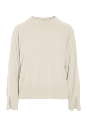 Kumo cashmere raglan bluse Vanilla - 261-1080-5662