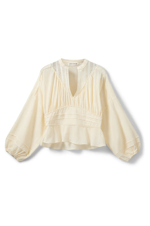 LOUSW LACE DETAIL BLOUSE 0159 Cream White - S262225