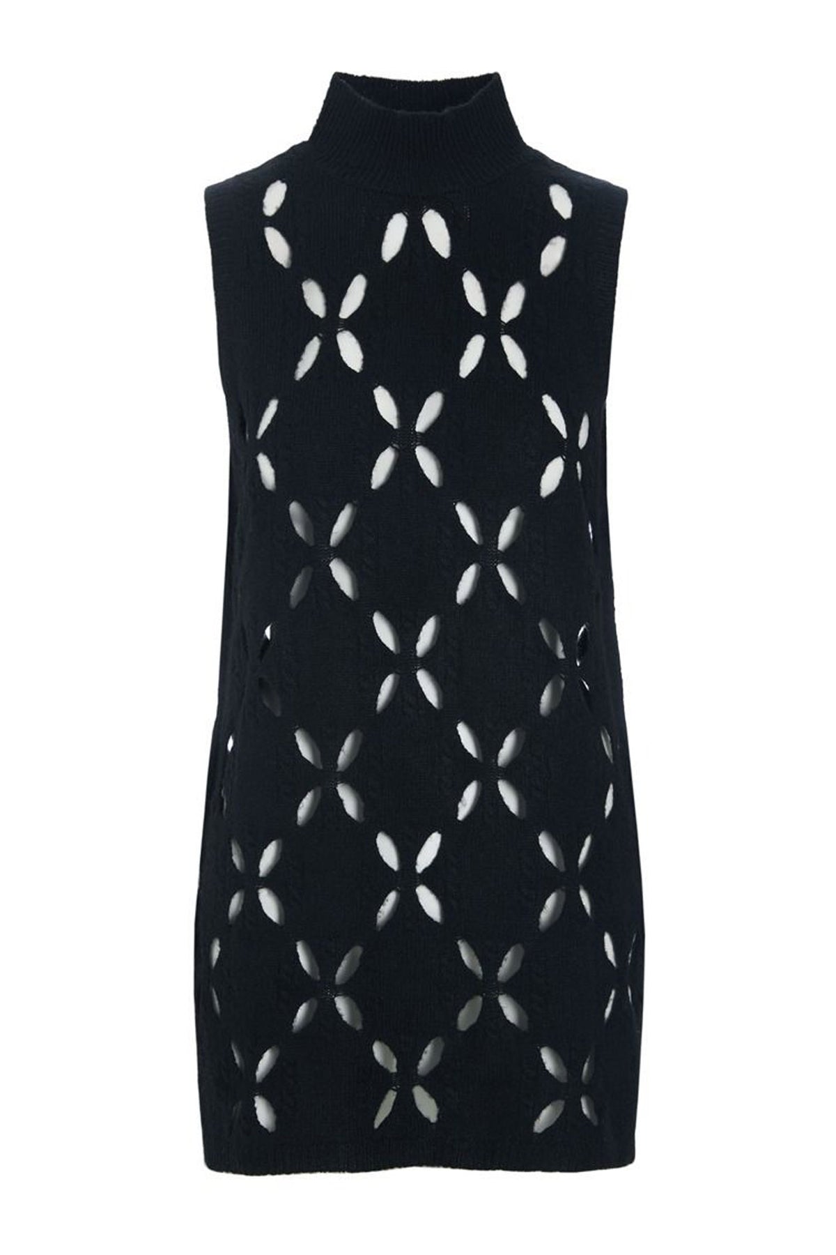 Lantern ærmeløs bluse Black - 259-1079-5553
