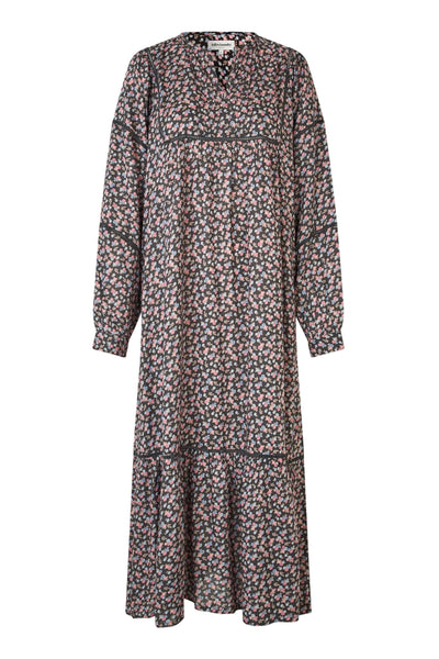 LatourLL Maxi Dress LS 18 Washed Black - 25441-3011 Thumbnail