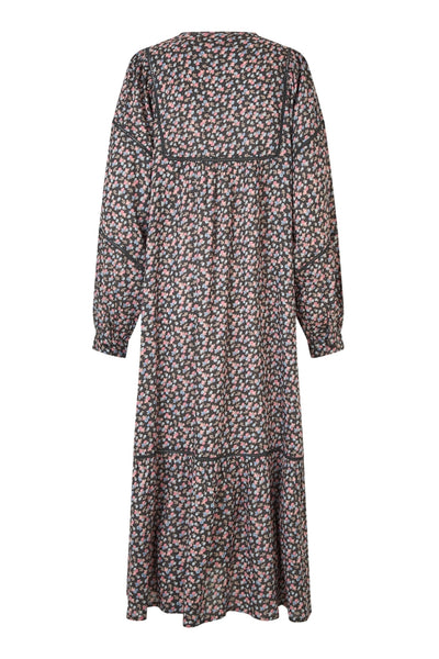 LatourLL Maxi Dress LS 18 Washed Black - 25441-3011 Thumbnail
