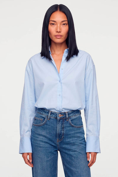 MMWinola Cotton Twil Shirt Light Blue - 182350 Thumbnail