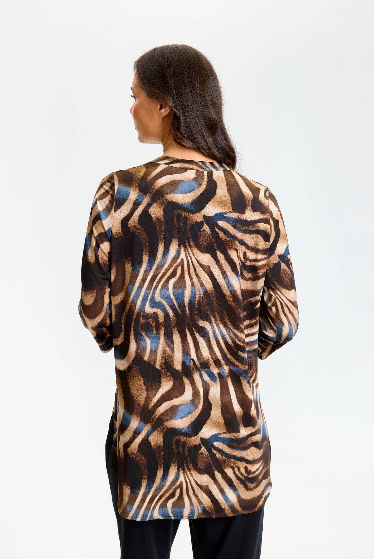 Maracollina tunic 3/4 sleeves Brown - 17330