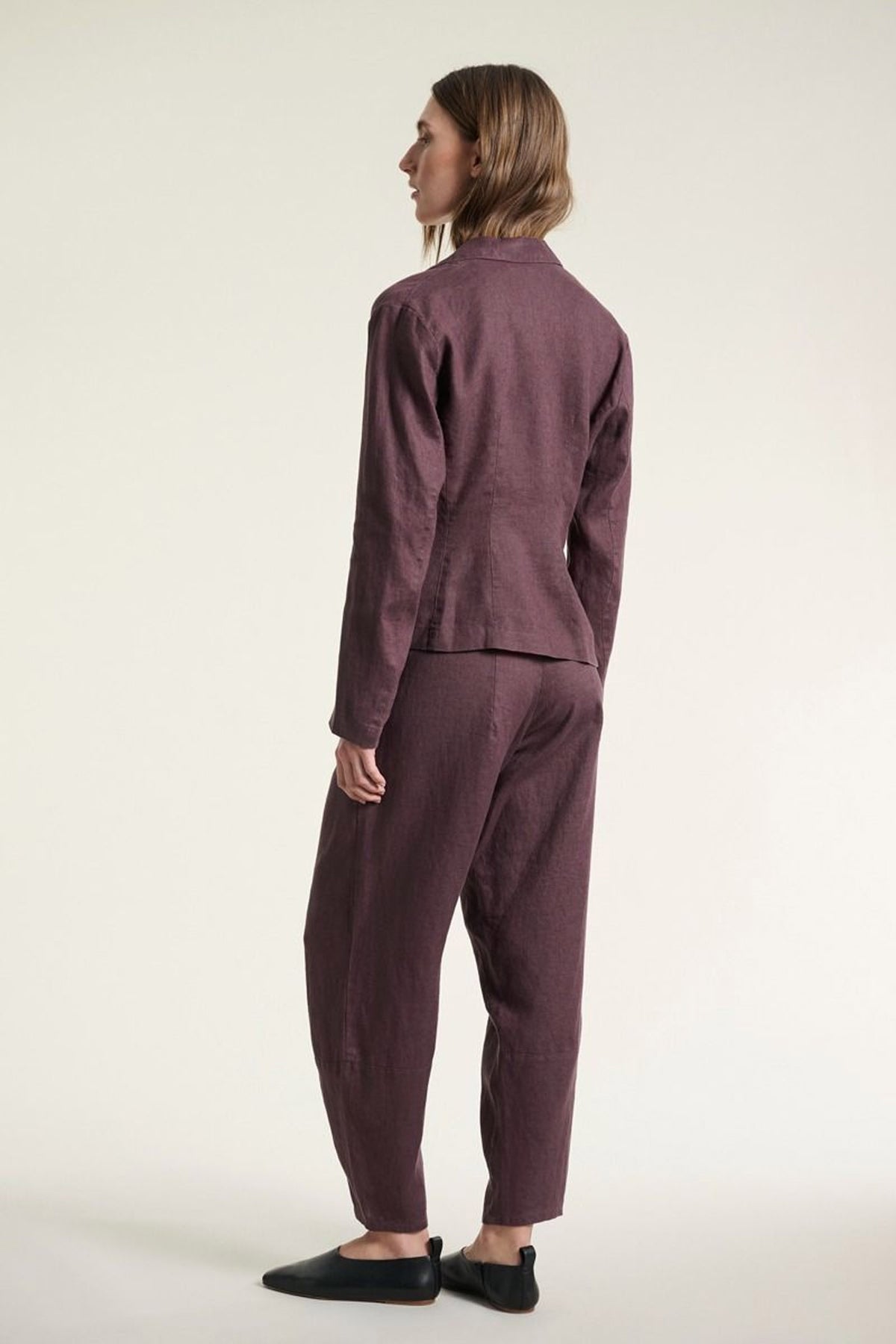 Lazy linen bukser RAISIN - 261-2141-4053