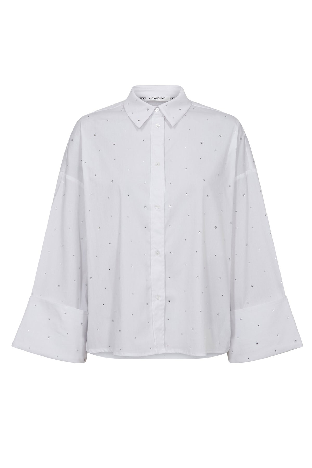 LeniCC Wide Cuff Stone Shirt 4000-White - 35992