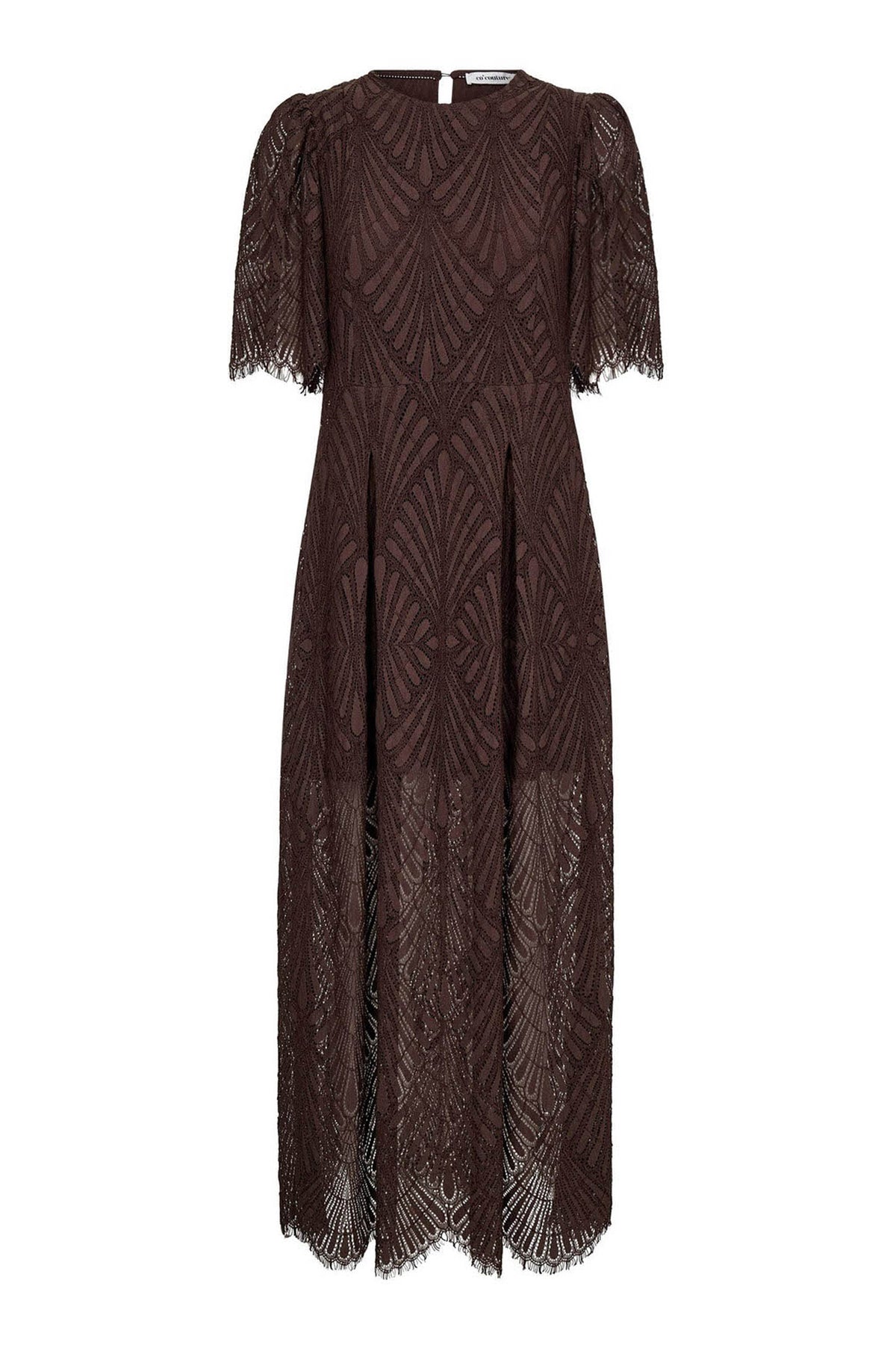 LetiCC Lace Maxi Dress 145-Dark Brown - 46038