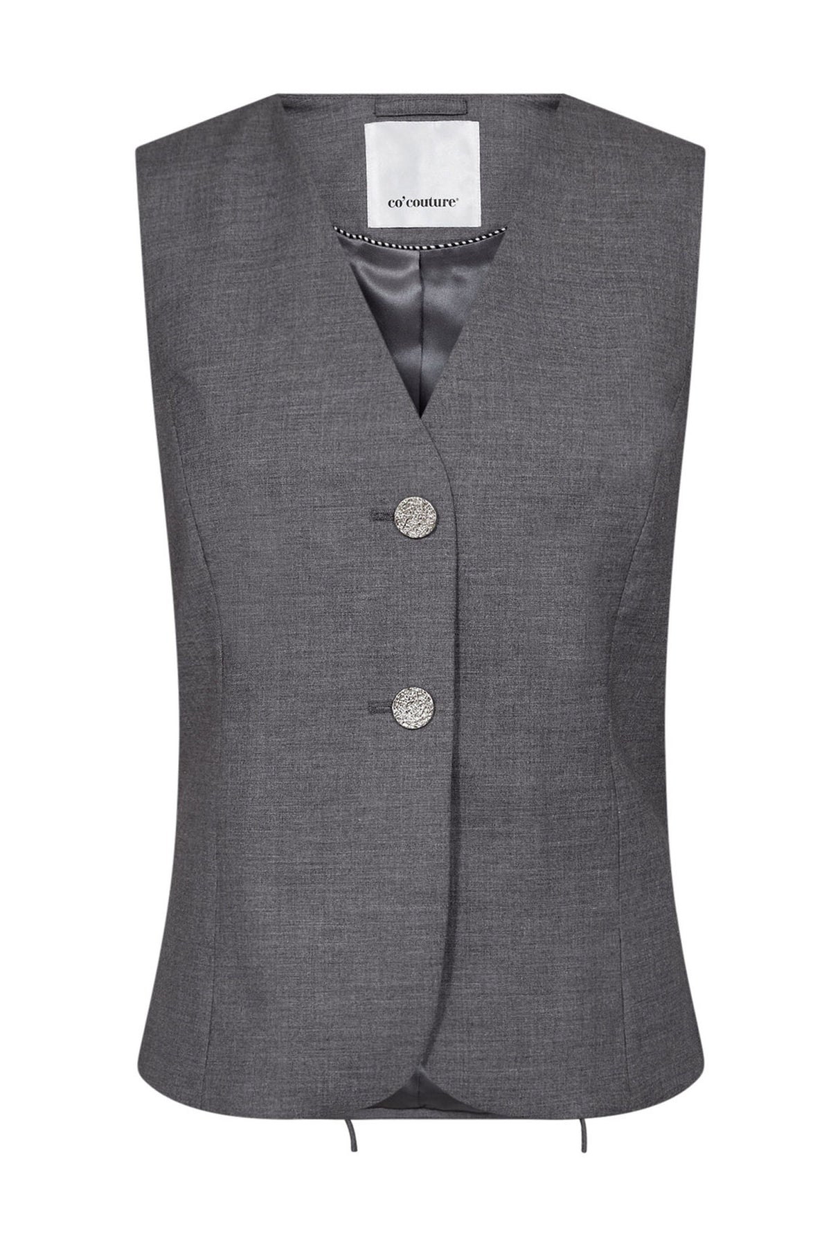 LiamCC Curve Vest 139-Mid Grey - 40005