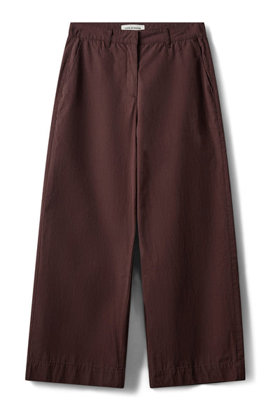 Solasw Wide Leg Trousers Dark Plum - SNOS780 Thumbnail