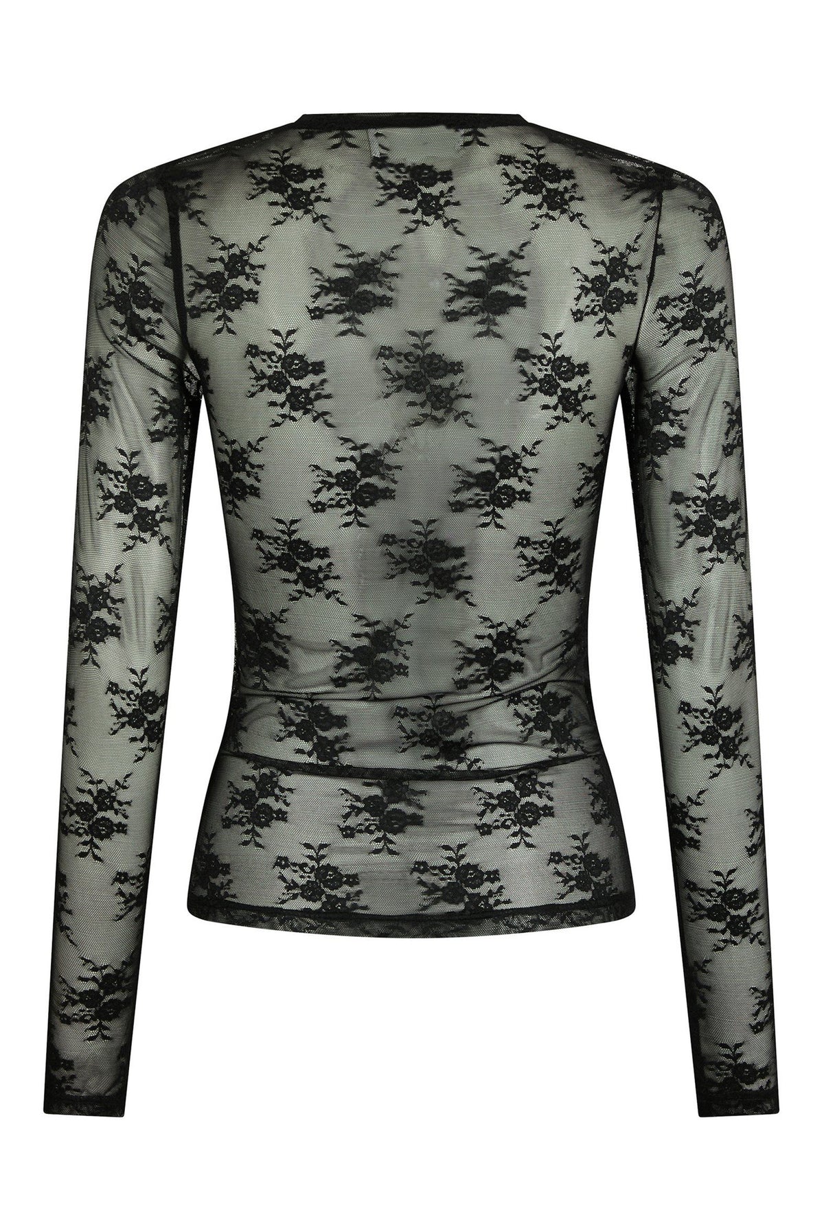 Evania Mesh Blouse Black - 170167