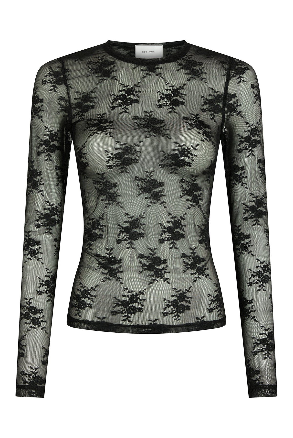 Evania Mesh Blouse Black - 170167