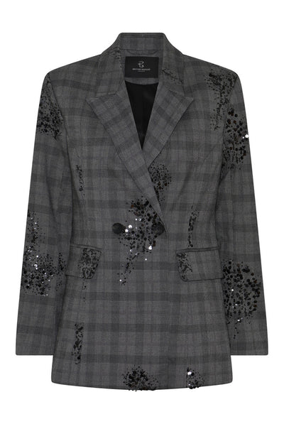 StachysBBTuxana blazer Dark Check - BBW5261 Thumbnail