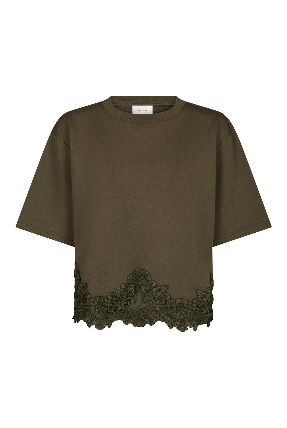 Iria Lace Tee ARMY - 170063