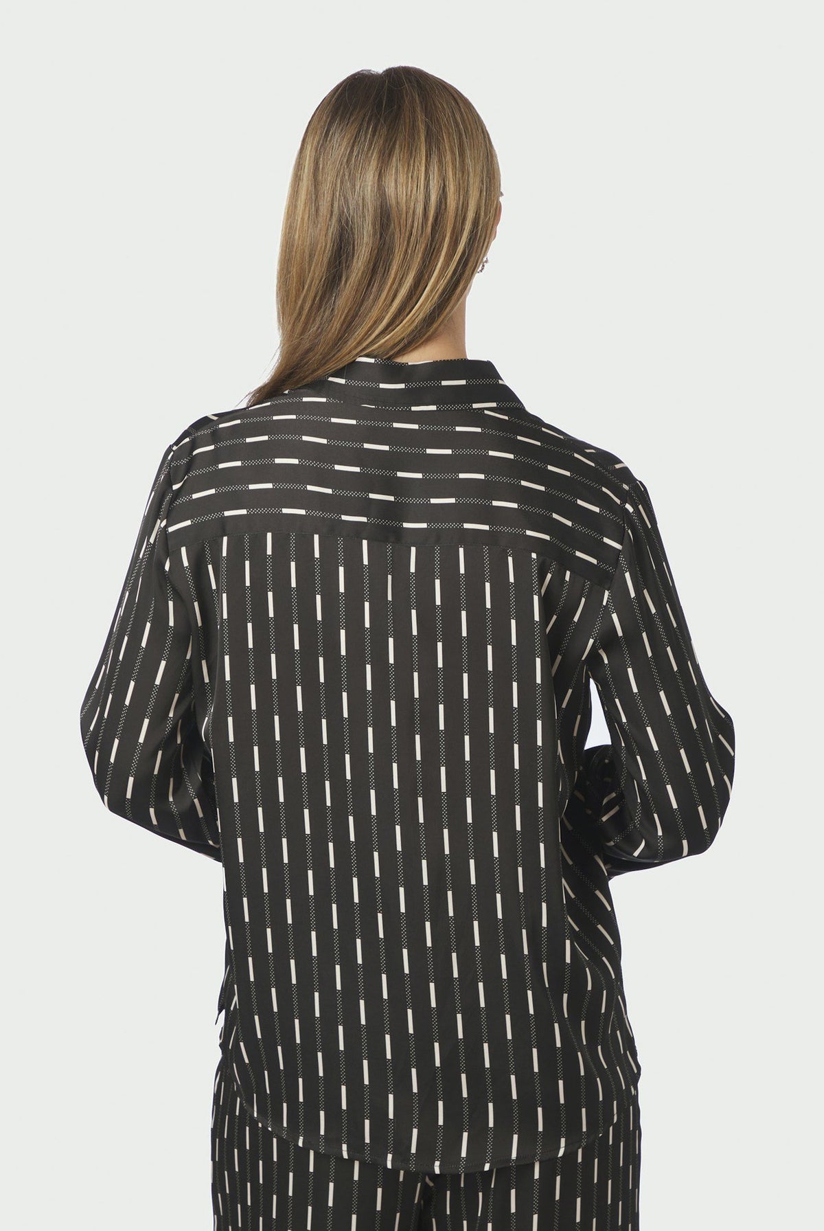Mistan Print Shirt Dark brown - 170711