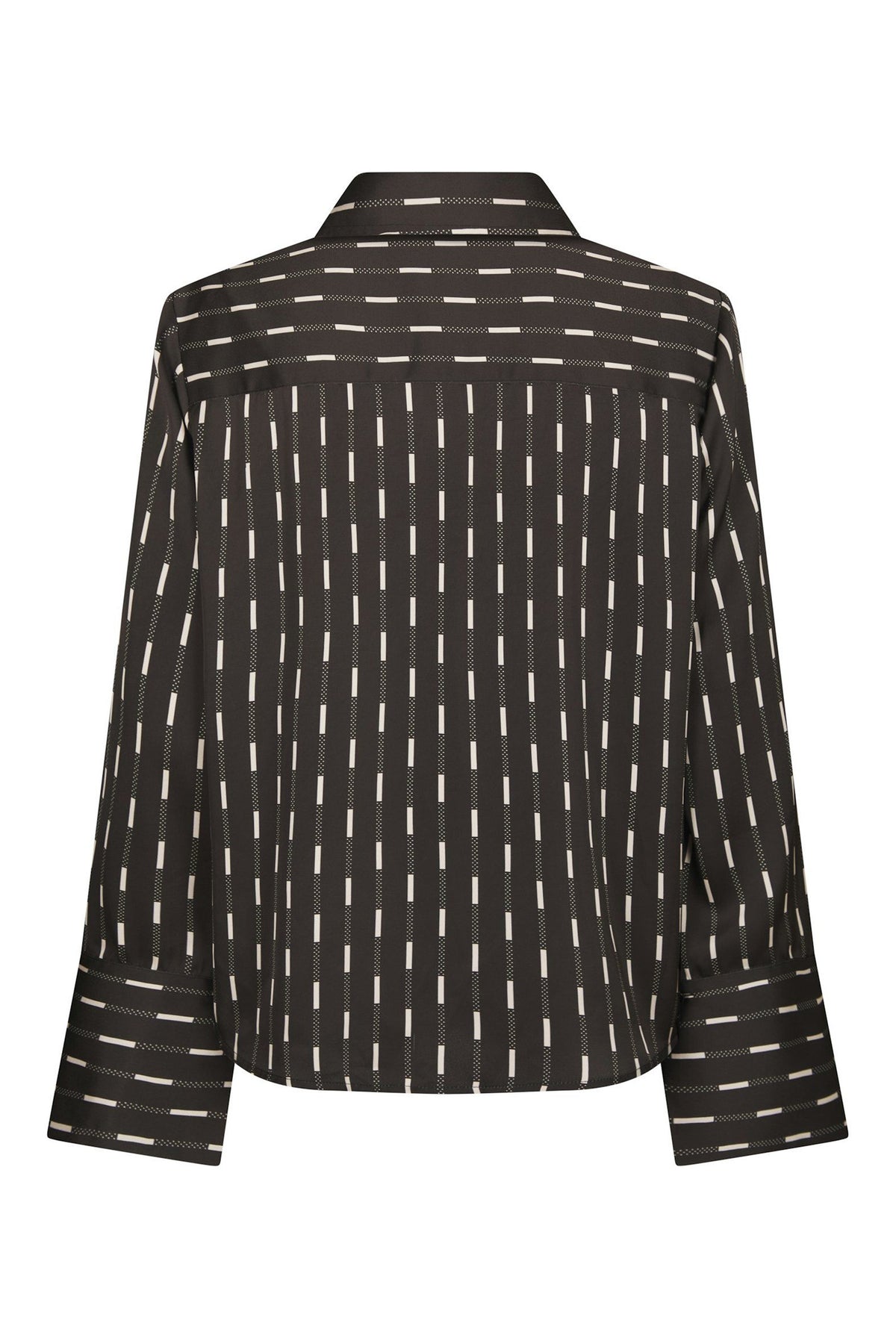 Mistan Print Shirt Dark brown - 170711