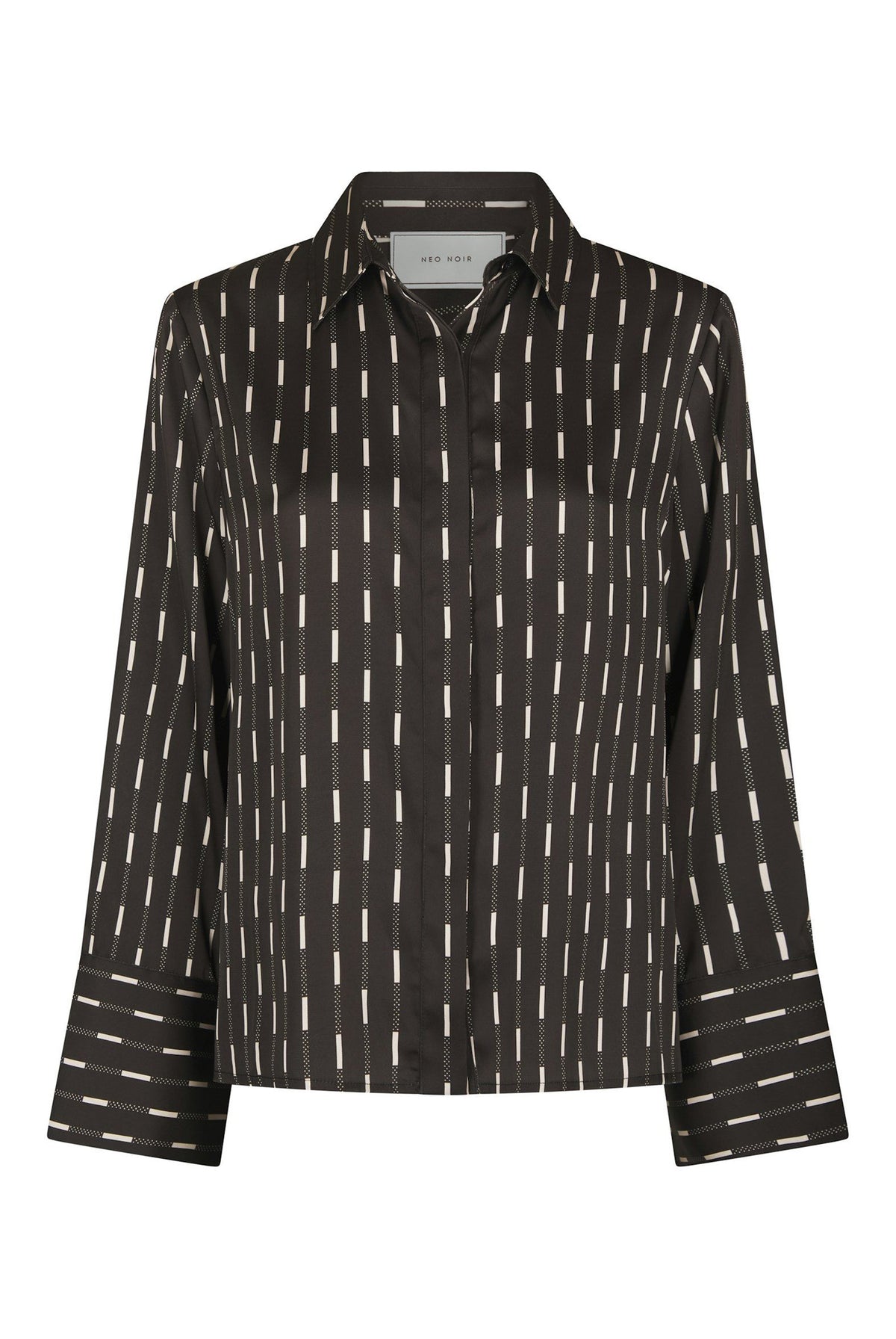 Mistan Print Shirt Dark brown - 170711