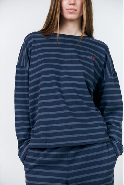 Demill Sweatshirt Ls 23 Dark Blue - 26412-1068 Thumbnail