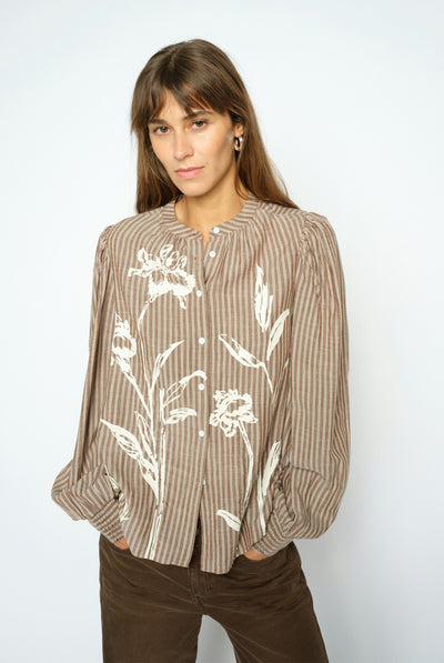 MMMysa Quozi Shirt Downtown Brown - 181140 Thumbnail