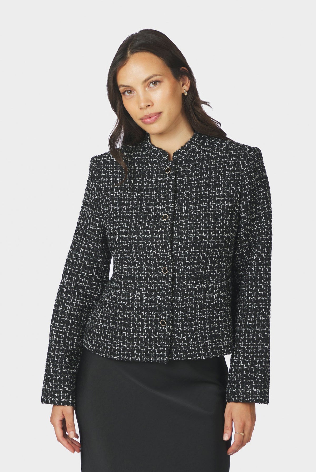 Denisa Boucle Jacket Black - 170180
