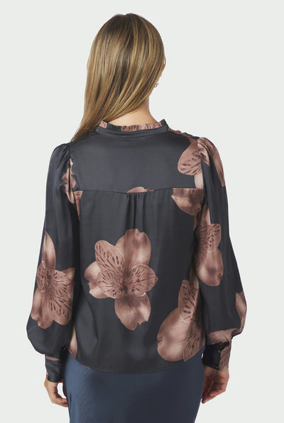 Massima Misty Orchid Blouse MIDNIGHT BLUE - 168289 Thumbnail