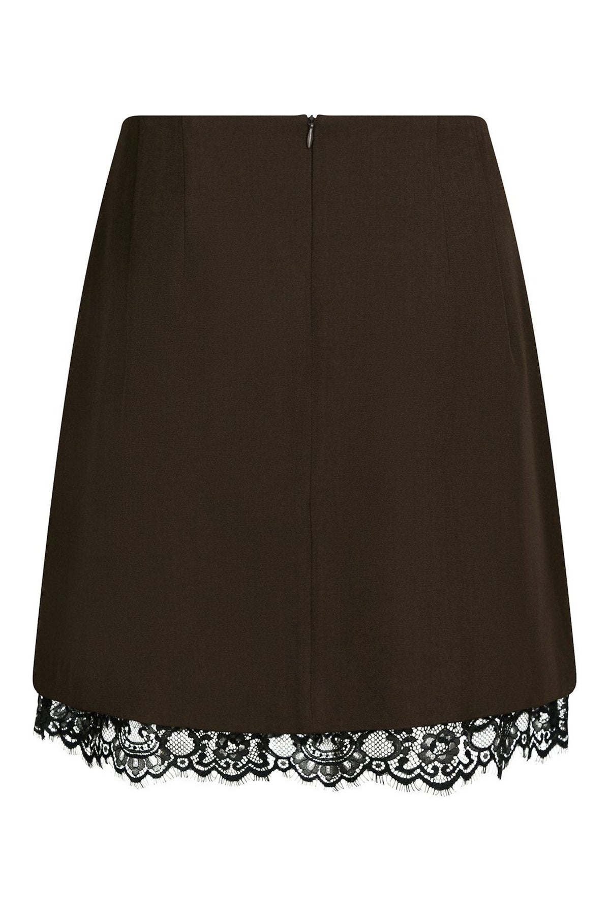 Brigitte Structure Lace Skirt Dark brown - 169852