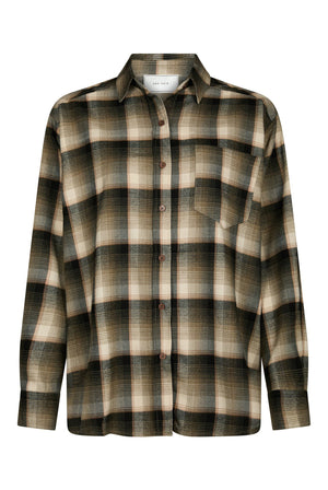 Dalma Flannel Check Shirt ARMY - 171678