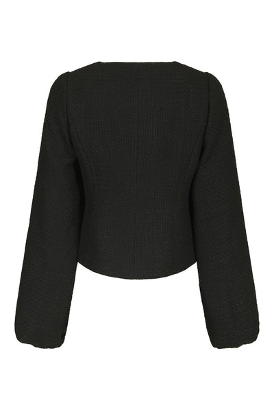 Junette Boucle Jacket Black - 170179 Thumbnail