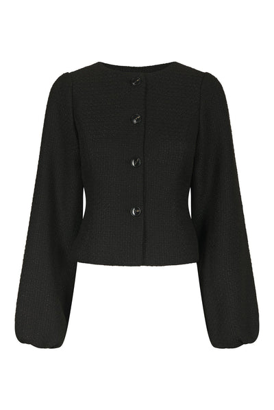 Junette Boucle Jacket Black - 170179 Thumbnail